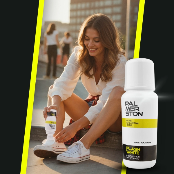 Biała Pasta do Butów Wybielacz Palmerston FlashWhite 75ml