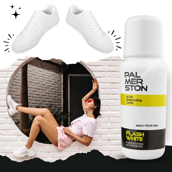 Biała Pasta do Butów Wybielacz Palmerston FlashWhite 75ml